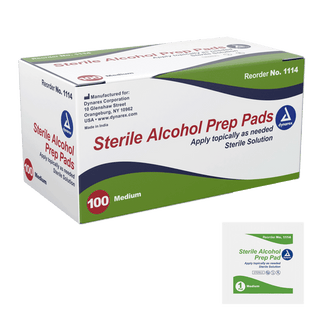 Alcohol Prep Pad - Sterile, Large, 10/100/cs | Quantity - 1x CS