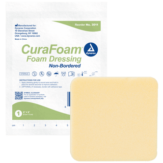 CuraFoam - Foam Dressing, 6" x 6", 12/10/cs | Quantity - 1x CS