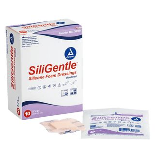 SiliGentle - Silicone Bordered Foam Dressing, 2" x 2", 12/10/cs | Quantity - 1x CS