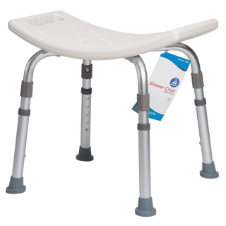 Shower Chair w/out Back, White, 1pc/bx,4bx/cs | Quantity - 1x CS