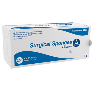 Surgical Gauze Sponge - Sterile 2's, 8" x 4" 12 Ply, 20/25/cs | Quantity - 1x CS