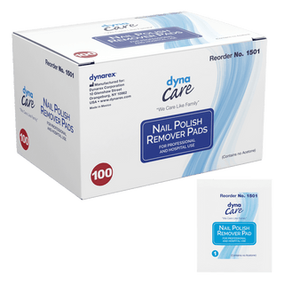 Nail Polish Remover Pads, No Acetone, 10/100/cs | Quantity - 1x CS