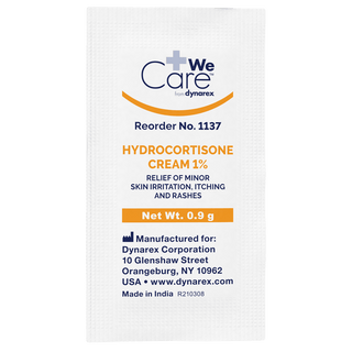 Hydrocortisone Cream, 0.9 g Foil Packet, 72/25/cs | Quantity - 1x CS