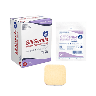SiliGentle - Silicone Bordered Foam Dressing, 2" x 2", 12/10/cs | Quantity - 1x CS