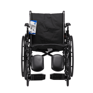 DynaRide S3 Lite Wheelchair - w/Detachable&Flip Desk Arm ELR, 18" x 16", Silver Vein, 1pc/cs | Quantity - 1x CS