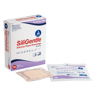 SiliGentle - Silicone Bordered Foam Dressing, 2" x 2", 12/10/cs | Quantity - 1x CS