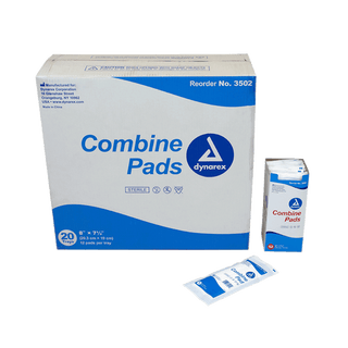 Combine Pads 1/pouch - Sterile, 5" x 9", 20/20/cs | Quantity - 1x CS