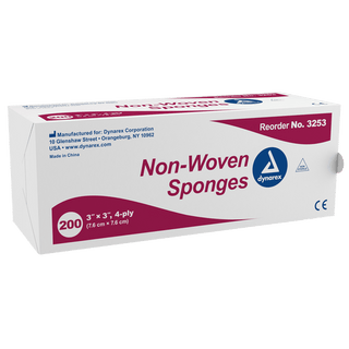 Non-Woven Sponge, 4" x 4" 4 Ply, 10/200/cs | Quantity - 1x CS