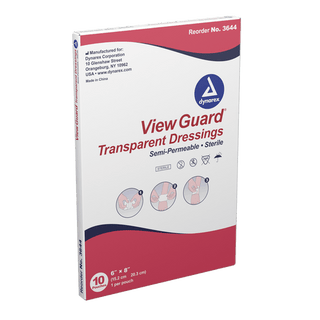 View Guard Transparent Dressings - Sterile, 4" x 4 3/4", 4/50/cs | Quantity - 1x CS