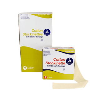 Cotton Stockinette, 4" x 25 yd, 4 Rolls/cs | Quantity - 1x CS