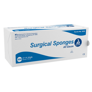 Surgical Gauze Sponge - Sterile 2's, 8" x 4" 12 Ply, 20/25/cs | Quantity - 1x CS