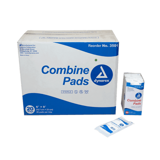 Combine Pads 1/pouch - Sterile, 5" x 9", 20/20/cs | Quantity - 1x CS