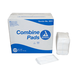 Combine Pads 1/pouch - Sterile, 5" x 9", 20/20/cs | Quantity - 1x CS