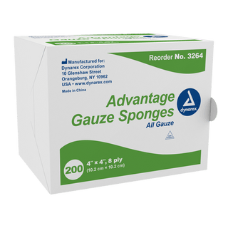 Advantage Surgical Sponges, 3" x 3" 12 Ply, 20/200/cs | Quantity - 1x CS