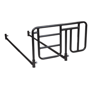 Homecare Half-Length Bed Rail - Cross Bar Mount, Black, 1pr/cs | Quantity - 1x CS