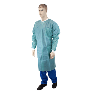 Lab Coat w/out Pockets, Small, Blue, 3/10/cs | Quantity - 1x CS