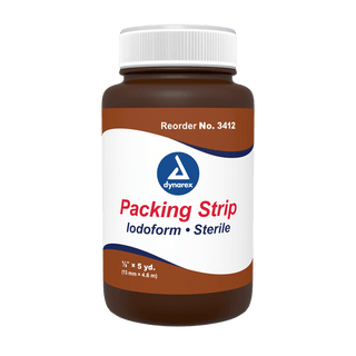 Packing Strips Iodoform - Sterile, 1/4" x 5 yd, 12/cs | Quantity - 1x CS