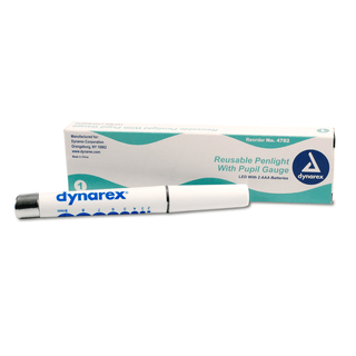 Reusable Penlight with Pupil Gauge, LED with 2 AAA Batteries, 6/50/bx | Quantity - 1x BOX
