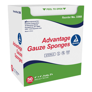 Advantage Surgical Sponges, 3" x 3" 12 Ply, 20/200/cs | Quantity - 1x CS
