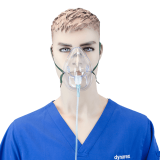 O2 Medium-Concentration Standard Mask w/ 7' (2.1 m) tubi, Infant/Standard Connector, 50/cs | Quantity - 1x CS
