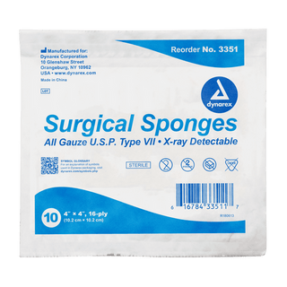 Surgical Gauze Sponge - Sterile 2's, 8" x 4" 12 Ply, 20/25/cs | Quantity - 1x CS