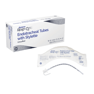 Endotracheal Tubes w/ Stylette - Uncuffed, 4.0 mm, 10/bx | Quantity - 1x BOX