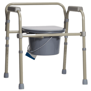 Folding Bedside Commode, Steel, 1pc/bx,4bx/cs | Quantity - 1x CS
