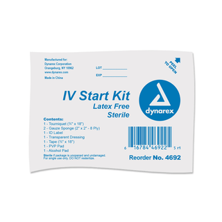 IV Start Kit,  w/ Nitrile Gloves, 50/cs | Quantity - 1x CS