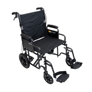 Bariatric Transport Wheelchair - 22" x 16", Silver Vein, 1pc/cs | Quantity - 1x CS