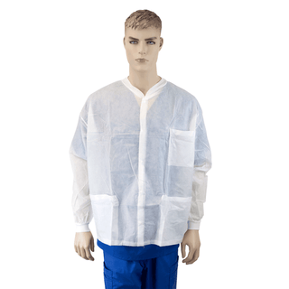 Labjacket w/ Pockets, X-Large, White, 3/10/cs | Quantity - 1x CS