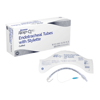 Endotracheal Tubes w/ Stylette - Cuffed, 8.0 mm, 10/bx | Quantity - 1x BOX
