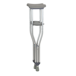Aluminum Crutches - Youth, 4'6" - 5'2", 2pc/pk,8pk/cs | Quantity - 1x CS