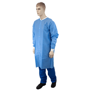 Lab Coat w/out Pockets, Small, Blue, 3/10/cs | Quantity - 1x CS