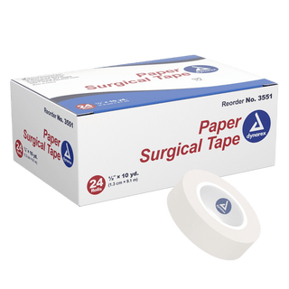 Paper Surgical Tape, 1/2" x 10 yd, 12/24/cs | Quantity - 1x CS