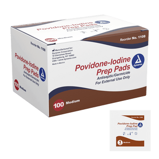 Povidone Iodine Prep Pad, Medium, 10/100/cs | Quantity - 1x CS
