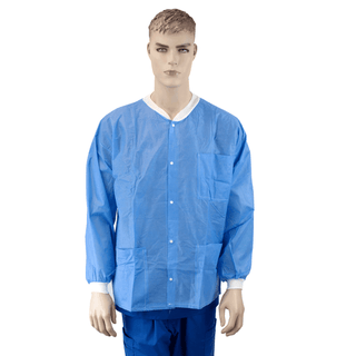 Labjacket w/ Pockets, X-Large, White, 3/10/cs | Quantity - 1x CS
