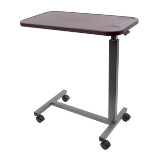 Overbed Table Plastic, Mahogany, 1pc/cs | Quantity - 1x CS