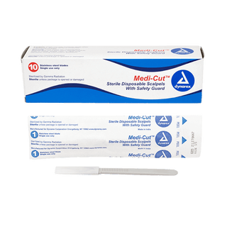 Medi-cut Scalpels Disposable Sterile, #22, 10/bx | Quantity - 1x CS