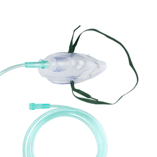 O2 Medium-Concentration Standard Mask w/ 7' (2.1 m) tubi, Infant/Standard Connector, 50/cs | Quantity - 1x CS