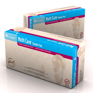 Multicare Vinyl Exam Gloves, X-Large, Powder-Free, 10/100/cs | Quantity - 1x CS