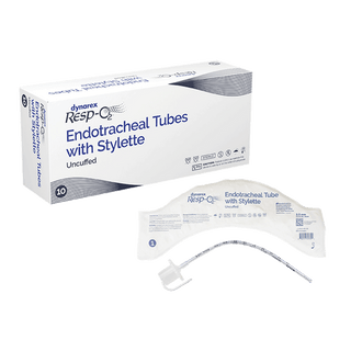 Endotracheal Tubes w/ Stylette - Uncuffed, 4.0 mm, 10/bx | Quantity - 1x BOX