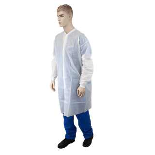 Lab Coat w/out Pockets, Small, Blue, 3/10/cs | Quantity - 1x CS