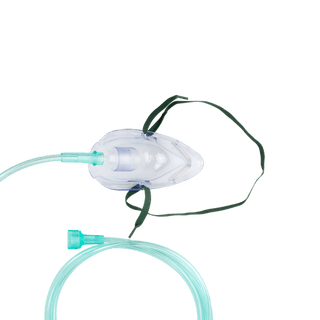 O2 Medium-Concentration Standard Mask w/ 7' (2.1 m) tubi, Infant/Standard Connector, 50/cs | Quantity - 1x CS