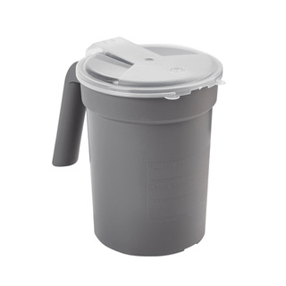PITCHER, BEDSIDE W/LID GRAPHITE 32OZ (100/CS) | Quantity - 1x CS