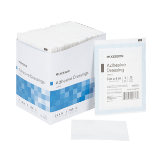 DRESSING, WOUND ADH STR 3"X4" (100/BX 12BX/CS) | Quantity - 1x EA