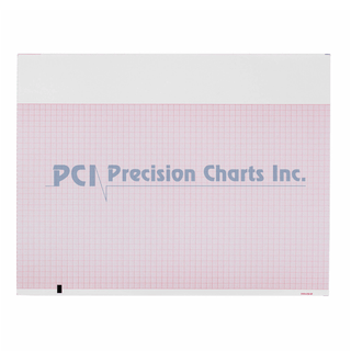 PAPER, ECG F/MORTARA Z-FOLD RED GRID 8.5"X11" (12P | Quantity - 1x CS