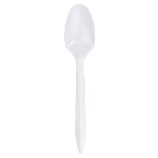 TEASPOON, PLAS WHT 5.5" (1000/CS) | Quantity - 1x CS