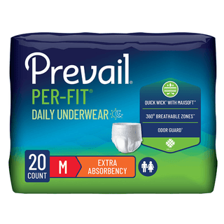 UNDERWEAR, PROTECTIVE PREVAIL PER-FIT MED DISP(20/BG 4BG/CS) | Quantity - 1x BG