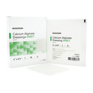 DRESSING, CALCIUM ALGINATE SHEET 4"X4.75" (10/BX 1 | Quantity - 1x EA