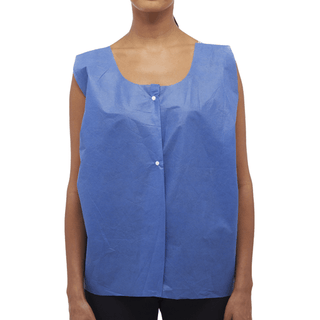 VEST, EXAM BREAST BLU 24"X31" (75/CS) | Quantity - 1x CS